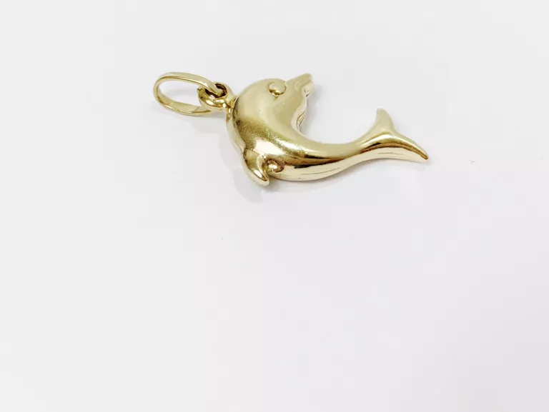 ZŁOTA ZAWIESZKA DELFINEK 14CT 1,32G
