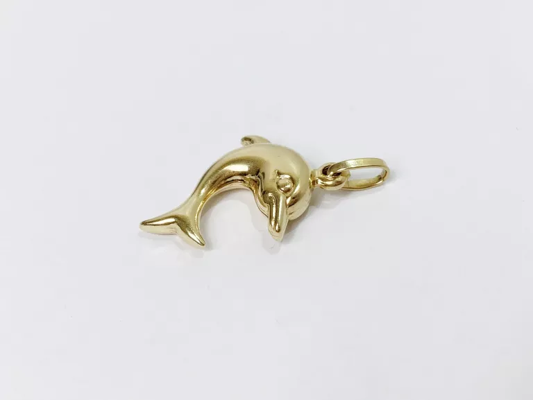 ZŁOTA ZAWIESZKA DELFINEK 14CT 1,32G