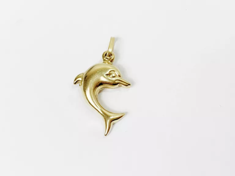 ZŁOTA ZAWIESZKA DELFINEK 14CT 1,32G