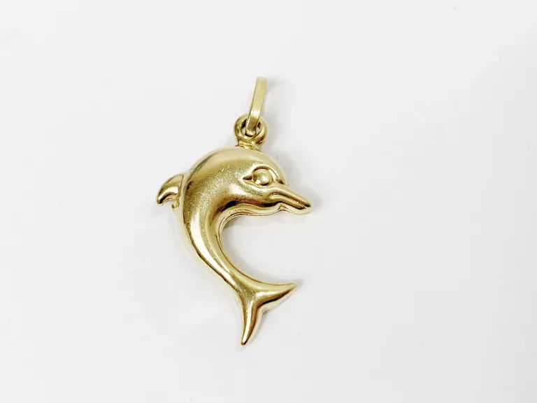 ZŁOTA ZAWIESZKA DELFINEK 14CT 1,32G