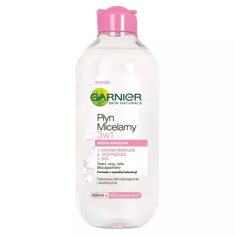 GARNIER SKIN NATURALS PŁYN MICELARNY 3W1 DO SKÓRY WRAŻLIWEJ 400 ML