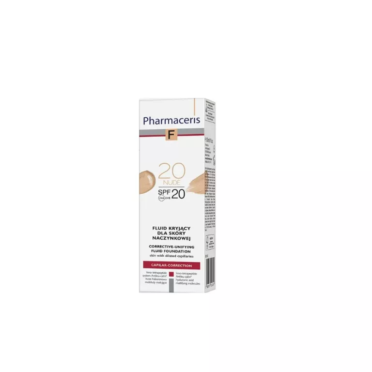 PHARMACERIS F FLUID KRYJĄCY NACZYNKA SPF20 20 NUDE