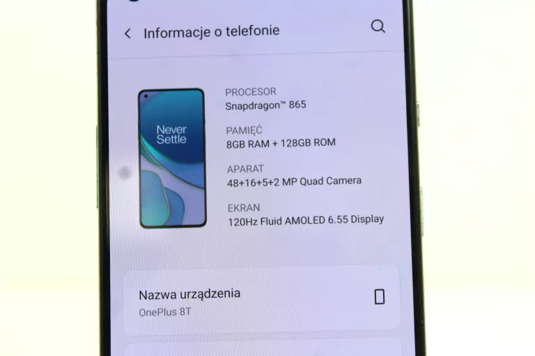 TELEFON ONEPLUS 8T 8.128GB ZBITY TYŁ