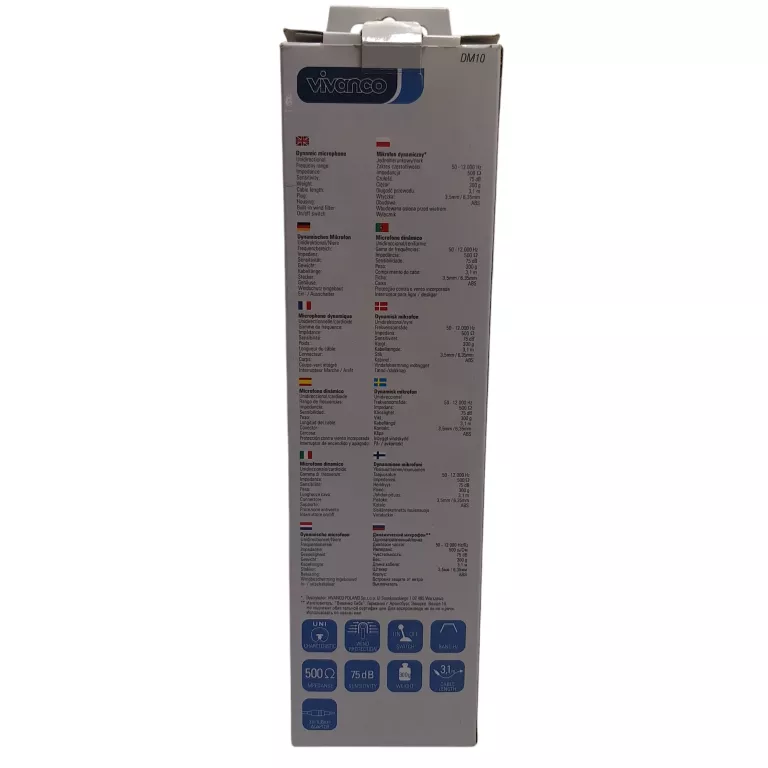 VIVANCO MIKROFON DYNAMICZNY DM-10