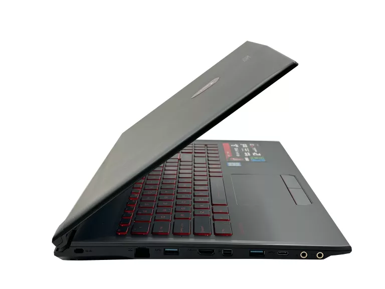 LAPTOP MSI GV62 I5-7300HQ 8GB RAM 250GB SSD NVIDIA GEFORCE MX150