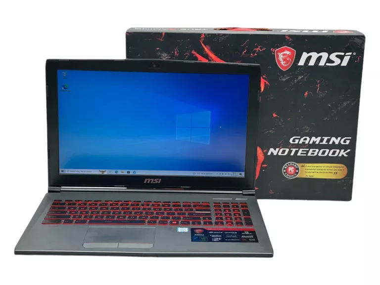 LAPTOP MSI GV62 I5-7300HQ 8GB RAM 250GB SSD NVIDIA GEFORCE MX150