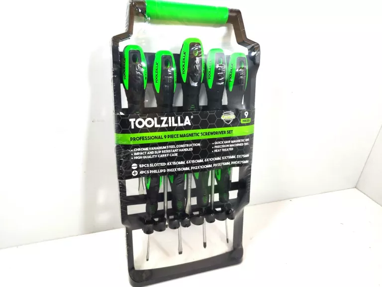 ZESTAW ŚRUBOKRĘTÓW TOOLZILLA  9 CZĘŚCIOWY