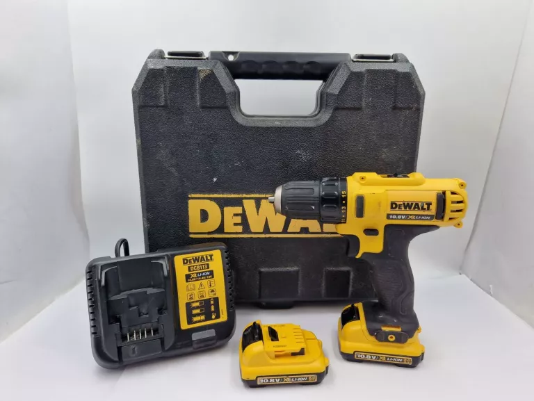 WKRĘTARKA DEWALT DCD710 10,8V 2X AKU ŁADOWARKA WALIZKA