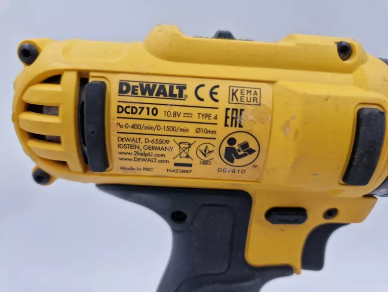 WKRĘTARKA DEWALT DCD710 10,8V 2X AKU ŁADOWARKA WALIZKA