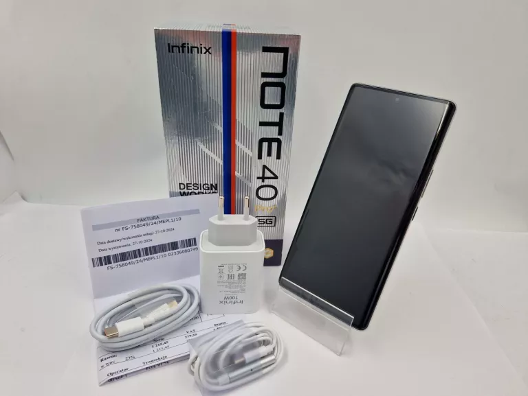 TELEFON INFINIX NOTE 40 PRO+ 5G 12GB / 256 GB KOMPLET GWARANCJA 24 MIESIĄC