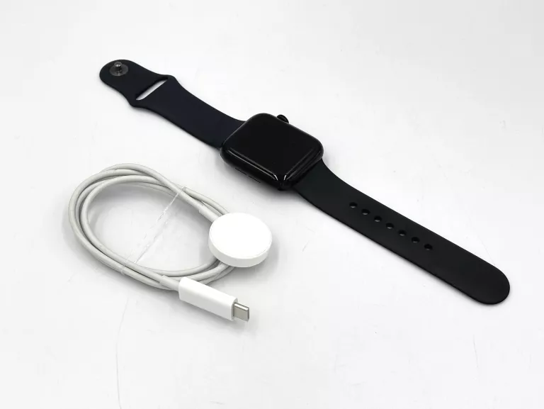 APPLE WATCH SE 2022 44MM GPS CZARNY BAT.100% A2723 PASEK CZARNY S/M 45MM