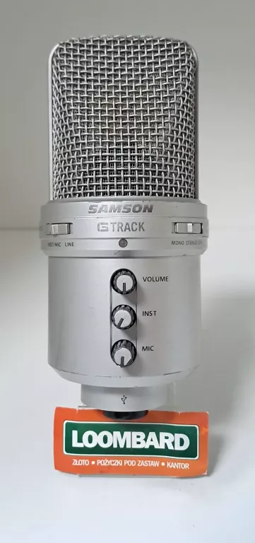 MIKROFON POJEMNOŚCIOWY STUDYJNY SAMSON G-TRACK KABEL USB
