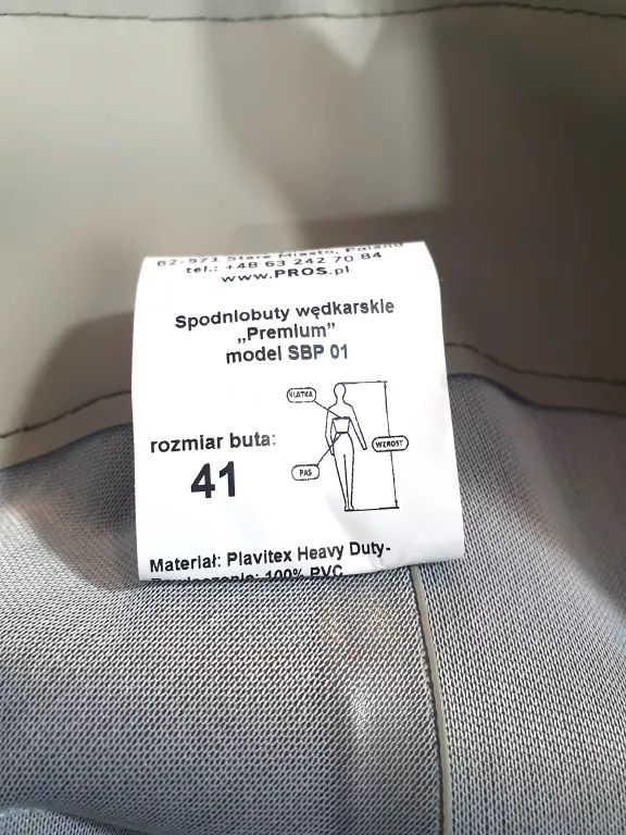 SPODNIOBUTY WODERY WĘDKARSKIE PROS PREMIUM R.41