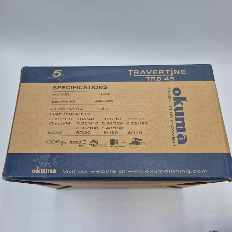 KOŁOWROTEK OKUMA TRAVERTINE BAITFEEDER TRB 45