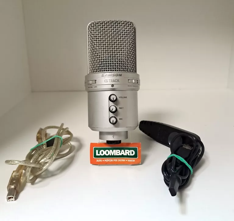 MIKROFON POJEMNOŚCIOWY STUDYJNY SAMSON G-TRACK KABEL USB
