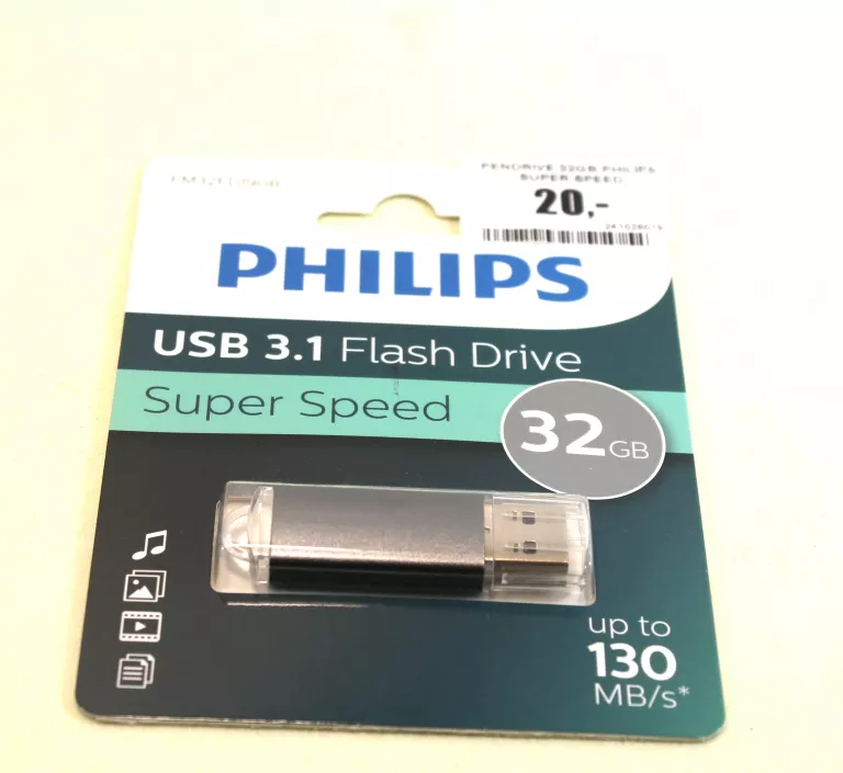 PENDRIVE 32GB PHILIPS SUPER SPEED