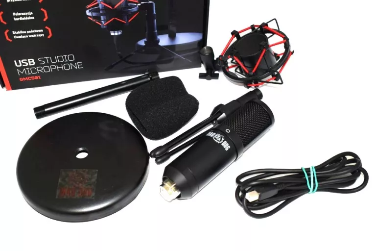 MIKROFON GAMINGOWY STUDYJNY MAD DOG PRO GMC501 WARTO