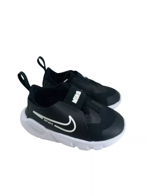 CZARNO-BIAŁE WSUWANE SNEAKERSY DZIECIĘCE NIKE FLEX RUNNER 2 R.22