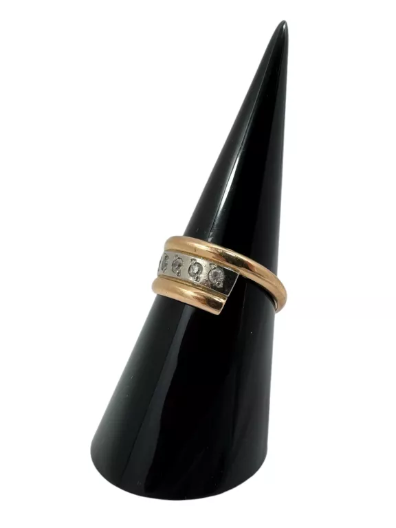 CIEKAWY ZŁOTY PIERŚCIONEK 3,26G/P.585/R.14