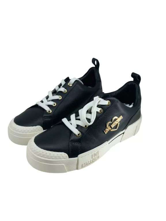 SNEAKERSY DAMSKIE CZARNE LOVE MOSCHINO JA15625G0EIA0000 R38