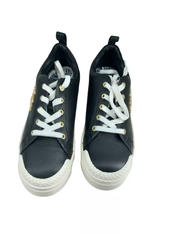 SNEAKERSY DAMSKIE CZARNE LOVE MOSCHINO JA15625G0EIA0000 R38