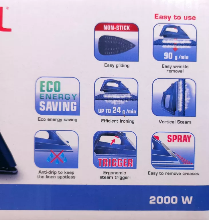 OKAZJAA !! ŻELAZKO TEFAL VIRTUO FV 1713 2000 W