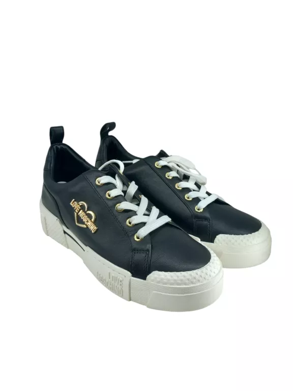 SNEAKERSY DAMSKIE CZARNE LOVE MOSCHINO JA15625G0EIA0000 R38