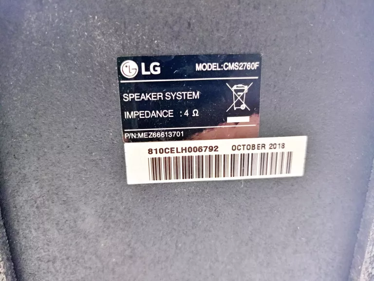 MIKRO WIEŻA LG CM2760