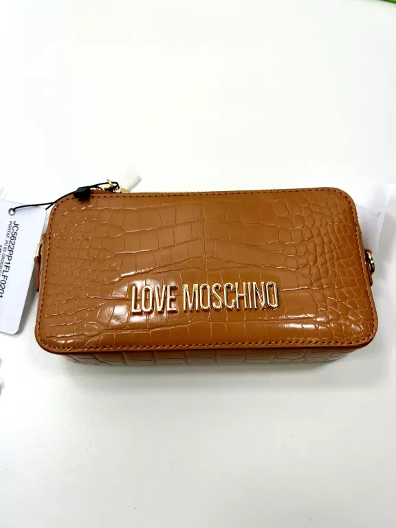 TOREBKA LOVE MOSCHINO JC5622PP1FLF0201 BRĄZOWA/ NA ŁAŃCUSZKU