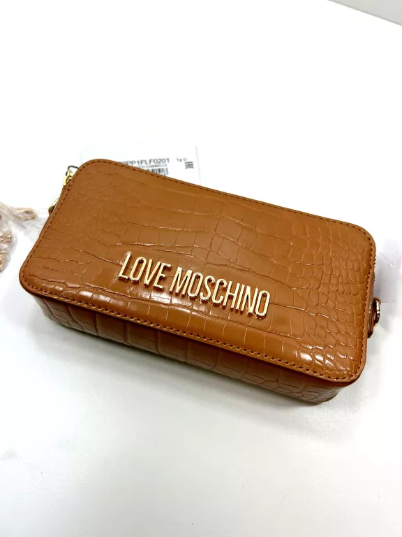 TOREBKA LOVE MOSCHINO JC5622PP1FLF0201 BRĄZOWA/ NA ŁAŃCUSZKU