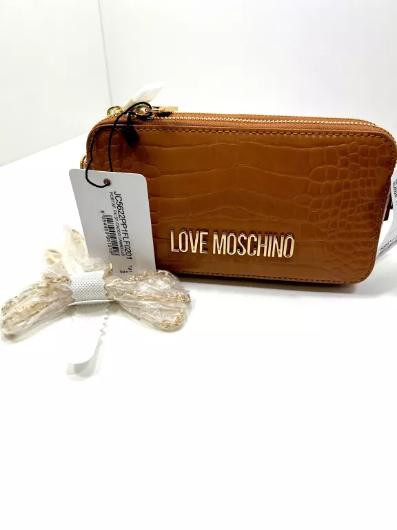 TOREBKA LOVE MOSCHINO JC5622PP1FLF0201 BRĄZOWA/ NA ŁAŃCUSZKU