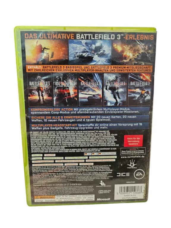 XBOX 360 BATTLEFIELD 3