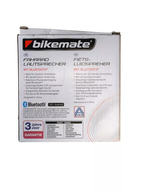BIKEMATE GŁOŚNIK ROWEROWY BLUETOOTH 5W