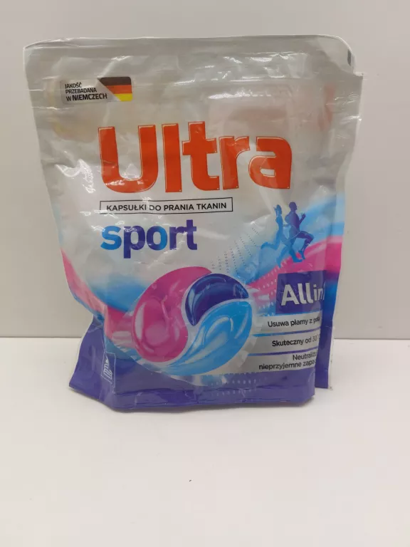 ULTRA SPORT KAPSUŁKI DO PRANIA UBRAŃ SPORTOWYCH 20 SZT