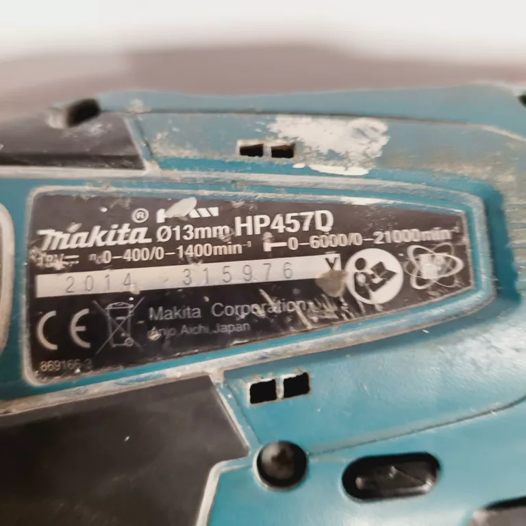 WIERTARKO WKRĘTARKA MAKITA HP457D