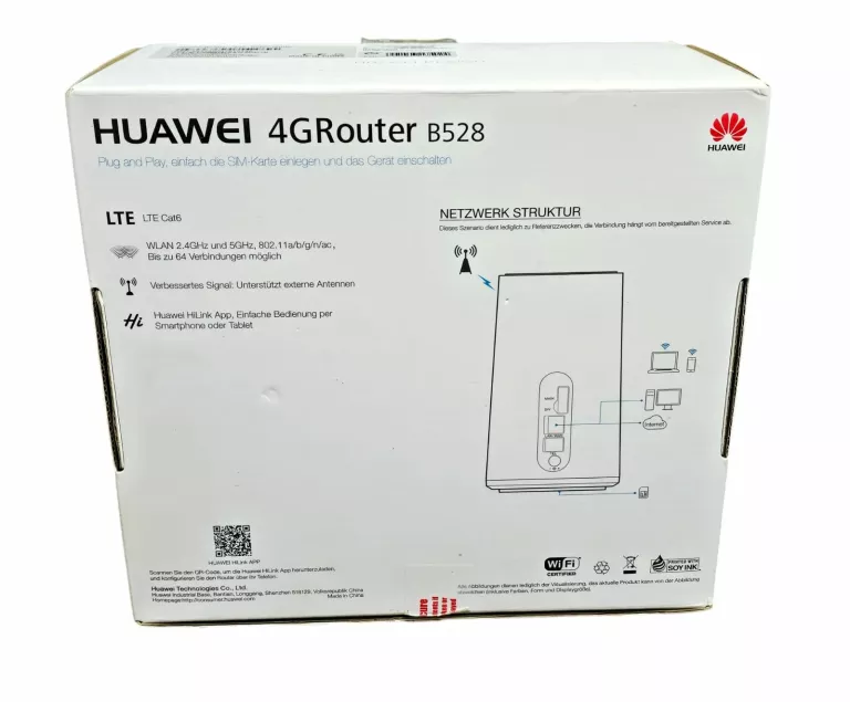 ROUTER HUAWEI B528S-23A 4G WLAN 2.4GHZ 5GHZ ZESTAW
