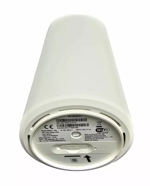 ROUTER HUAWEI B528S-23A 4G WLAN 2.4GHZ 5GHZ ZESTAW