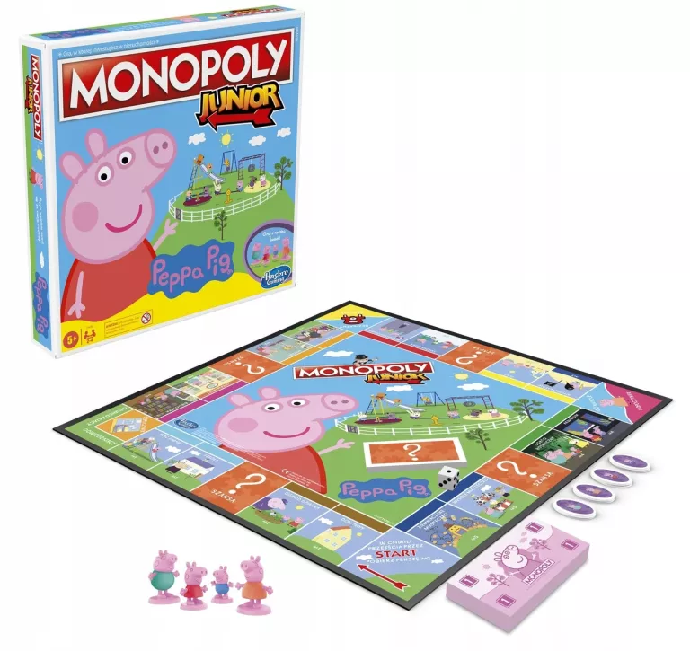 GRA PLANSZOWA MONOPOLY JUNIOR ŚWINKA PEPPA HASBRO