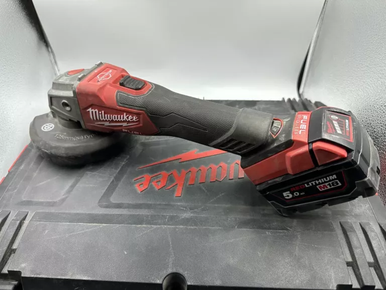SZLIFIERKA KĄTOWA MILWAUKEE M18 FSAG 125 2023 WALIZKA ŁADOWARKA