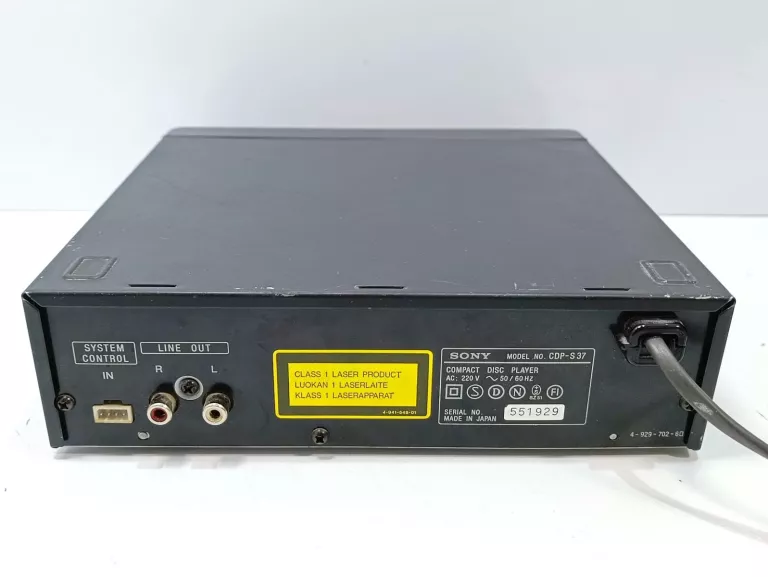 ODTWARZACZ CD SONY CDP-S37 OPIS!!