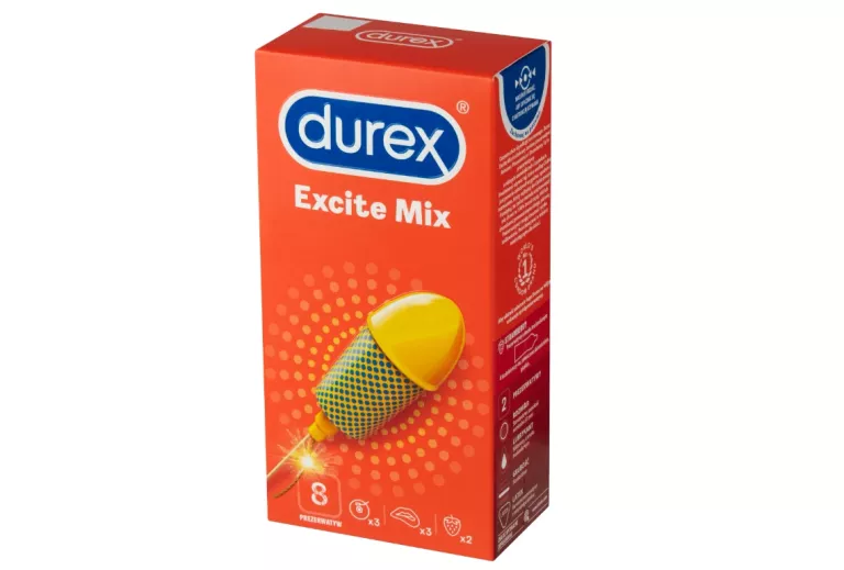 DUREX EXCITE MIX PREZERWATYWY ZESTAW 8 SZTUK