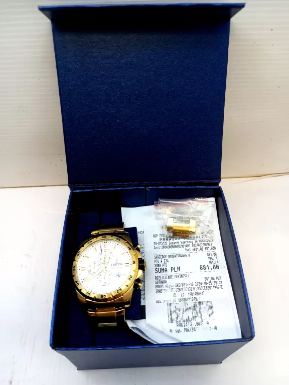 ZEGAREK FESTINA F20541 + PUDEŁKO+ PARAGON+GWARANCJA