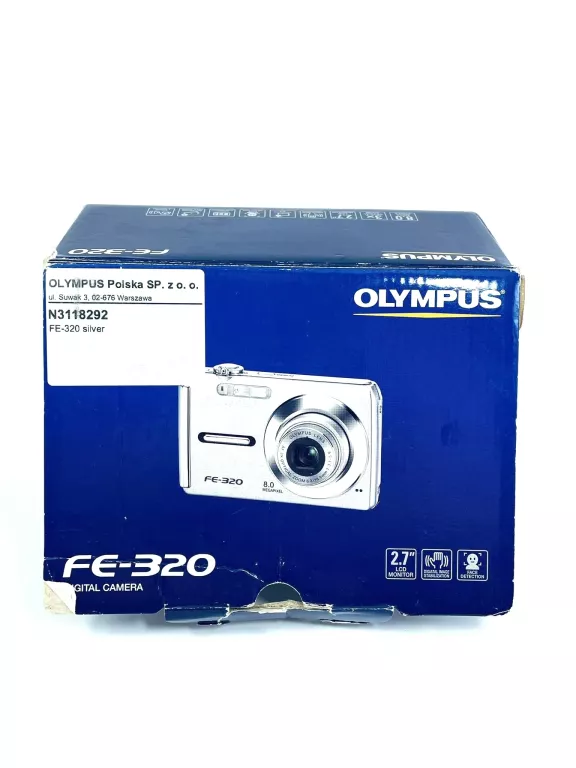 APARAT OLYMPUS FE-320 PUDEŁKO USZKODZONY