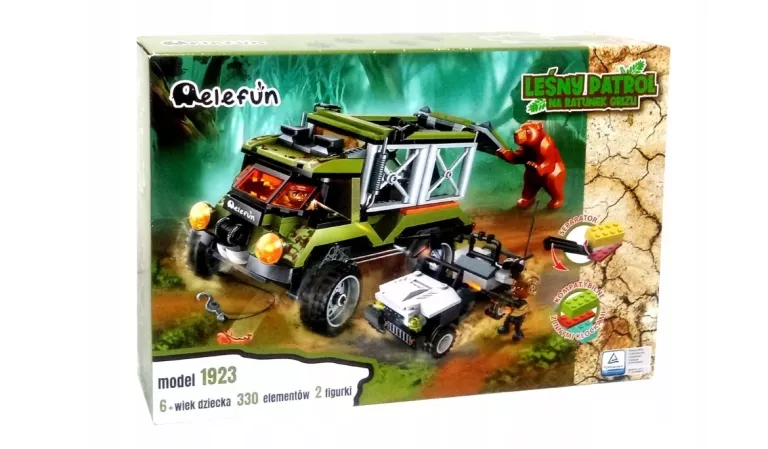 ELEFUN KLOCKI LEŚNY PATROL NA RATUNEK GRIZLI 1923
