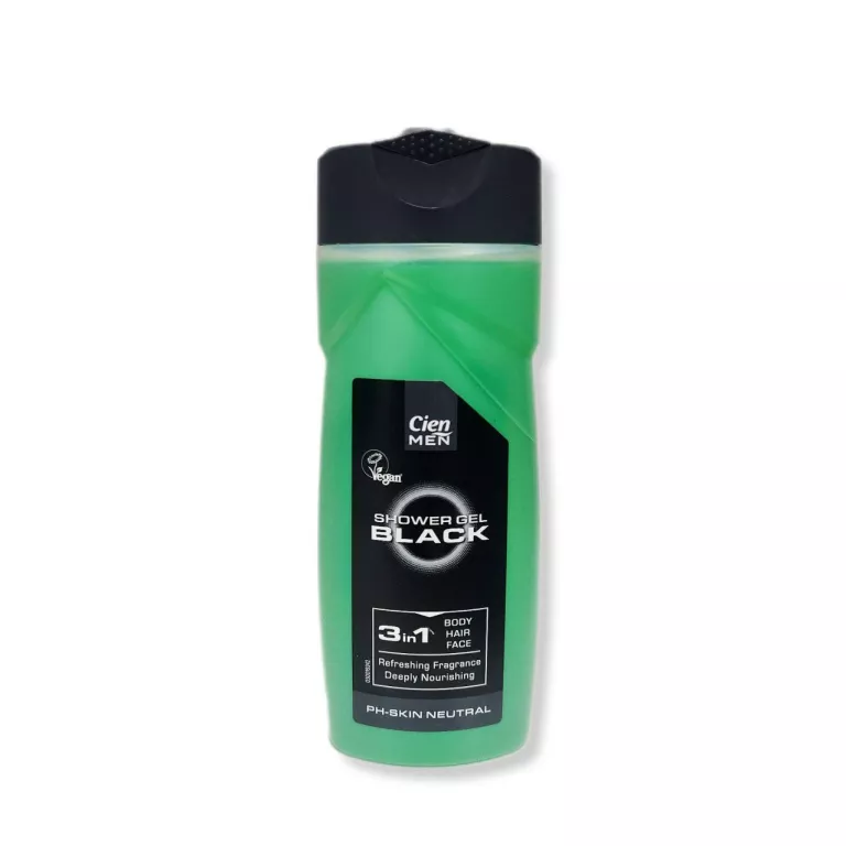 CIEN MEN SHOWER GEL BLACK 3IN1 BODY HAIR FACE 300ML