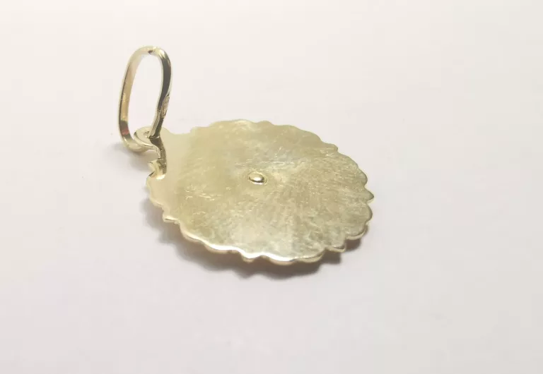 PIĘKNA ZŁOTA ZAWIESZKA MATKA BOSKA 1,77G / 585