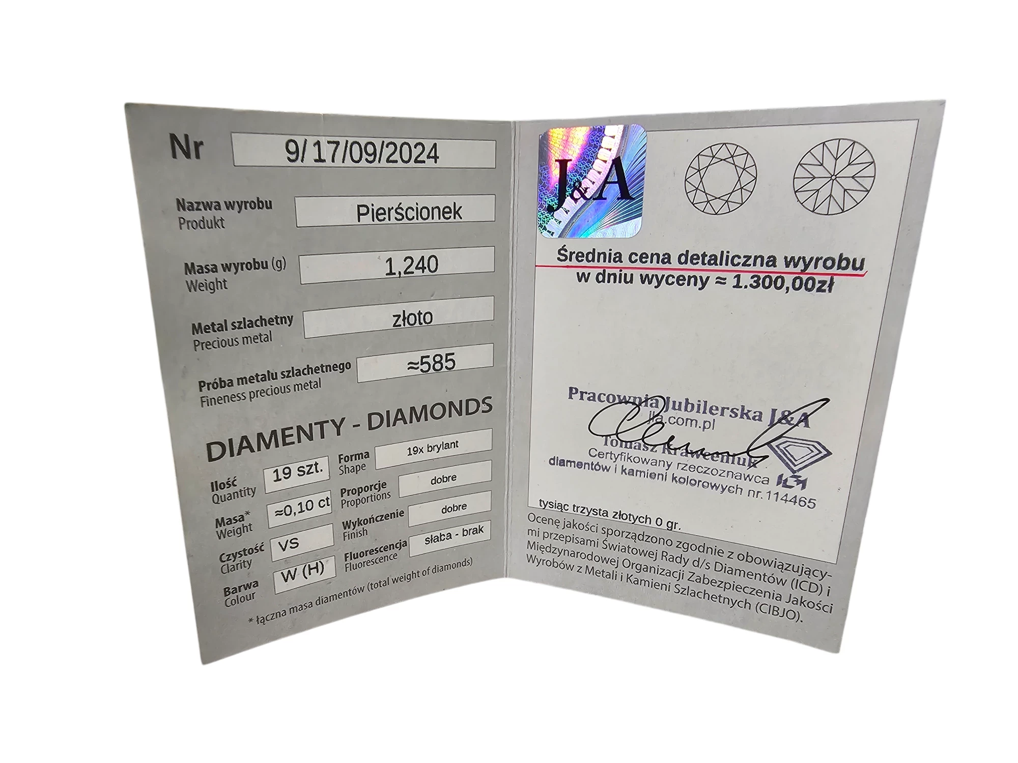 zloty-pierscionek-certyfikat-124g585-r10-stan-11323-238058