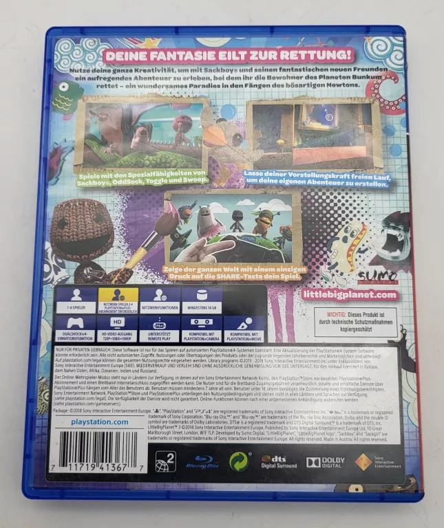 GRA PS4 LITTLE BIG PLANET 3