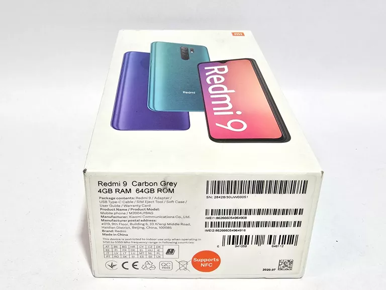 XIAOMI REDMI 9 4/64GB NFC ANDROID 10
