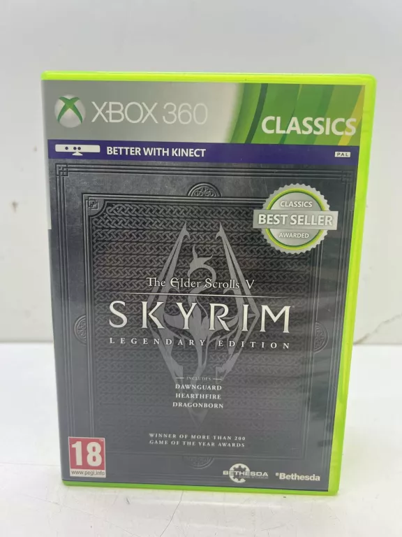GRA NA XBOX 360 SKYRIM LEGENDARY EDITION (JEDN AZ PŁYT PORYSOWANA)